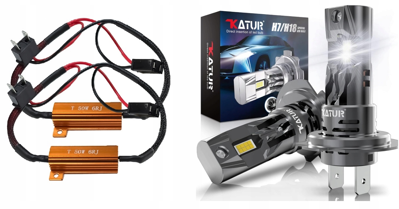 H7 Led 70W +300% Žárovky 20000LM Z22 Series 6500K White Xenon Canbus 2ks