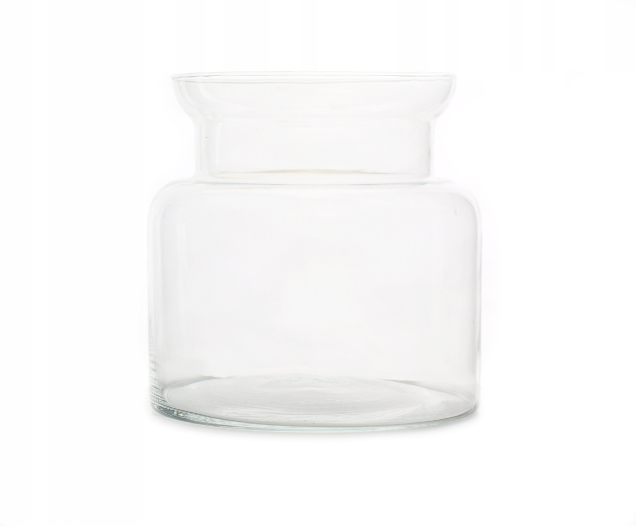 Wazon szklany Słój Jar clear S-H19 cm