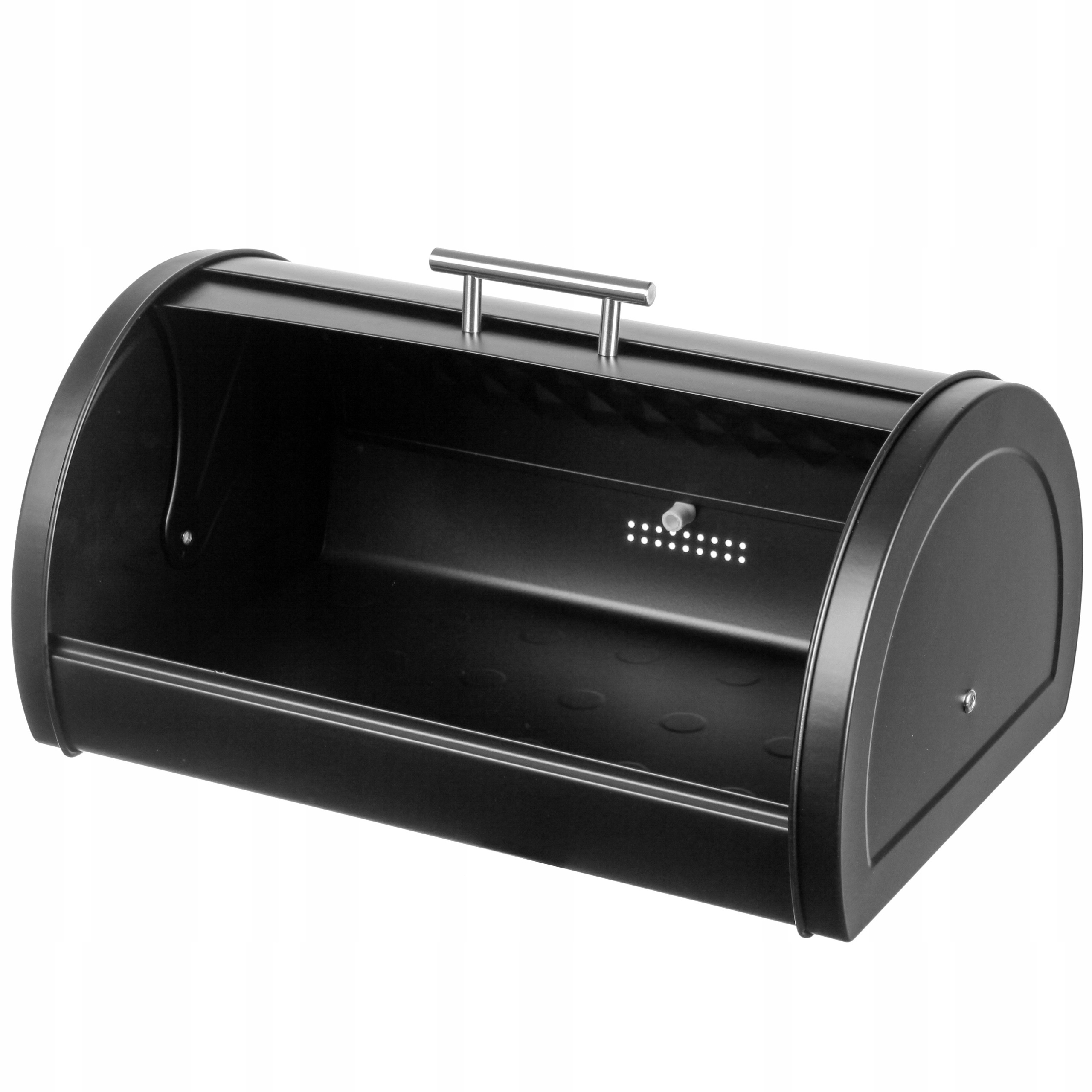 CHLEBAK METALOWY POJEMNIK NA PIECZYWO CZARNY Kolor czarny