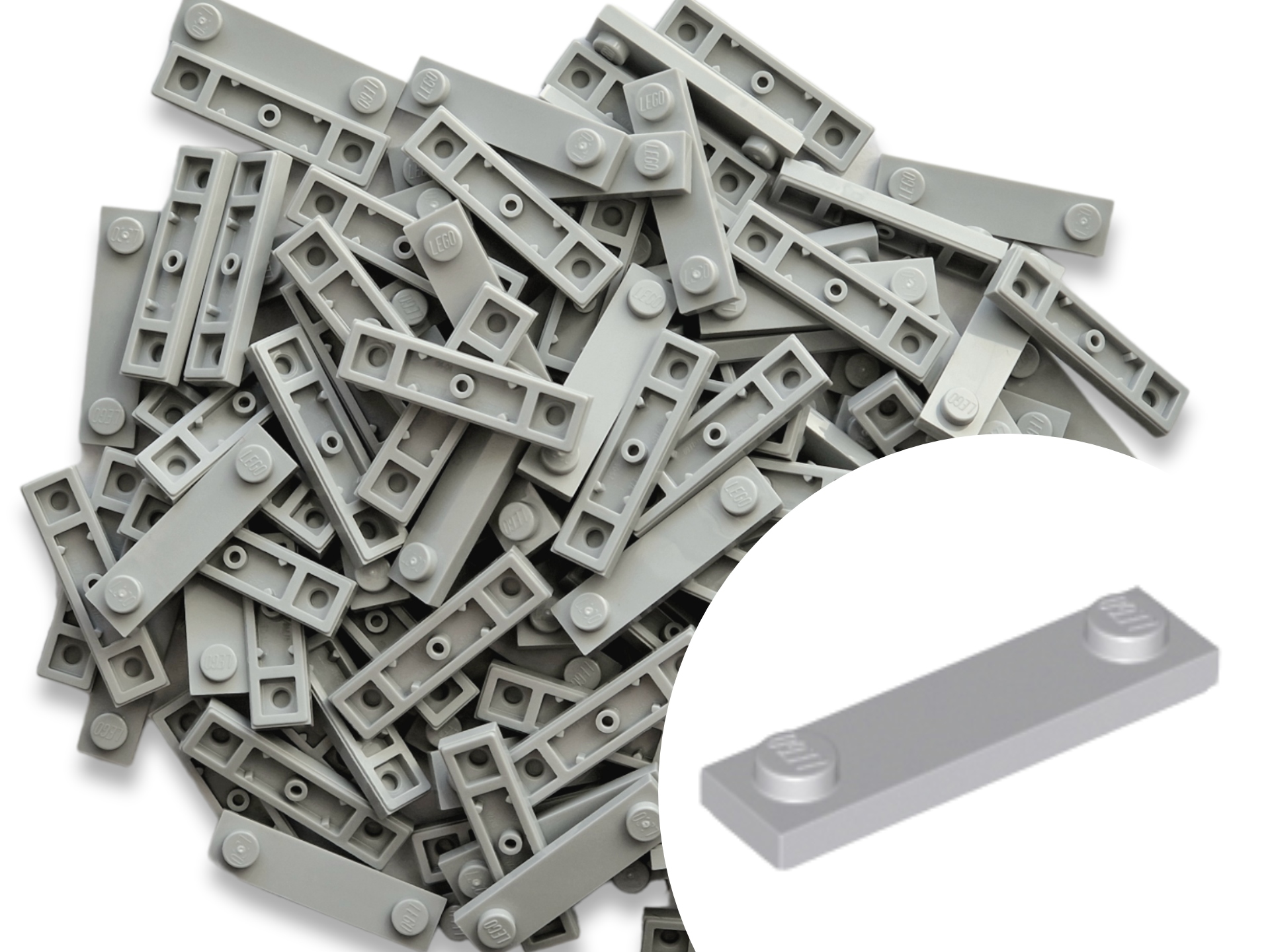 

Lego 41740 Tile Płytka 1x4 Lbg Jasny Szary 20 szt