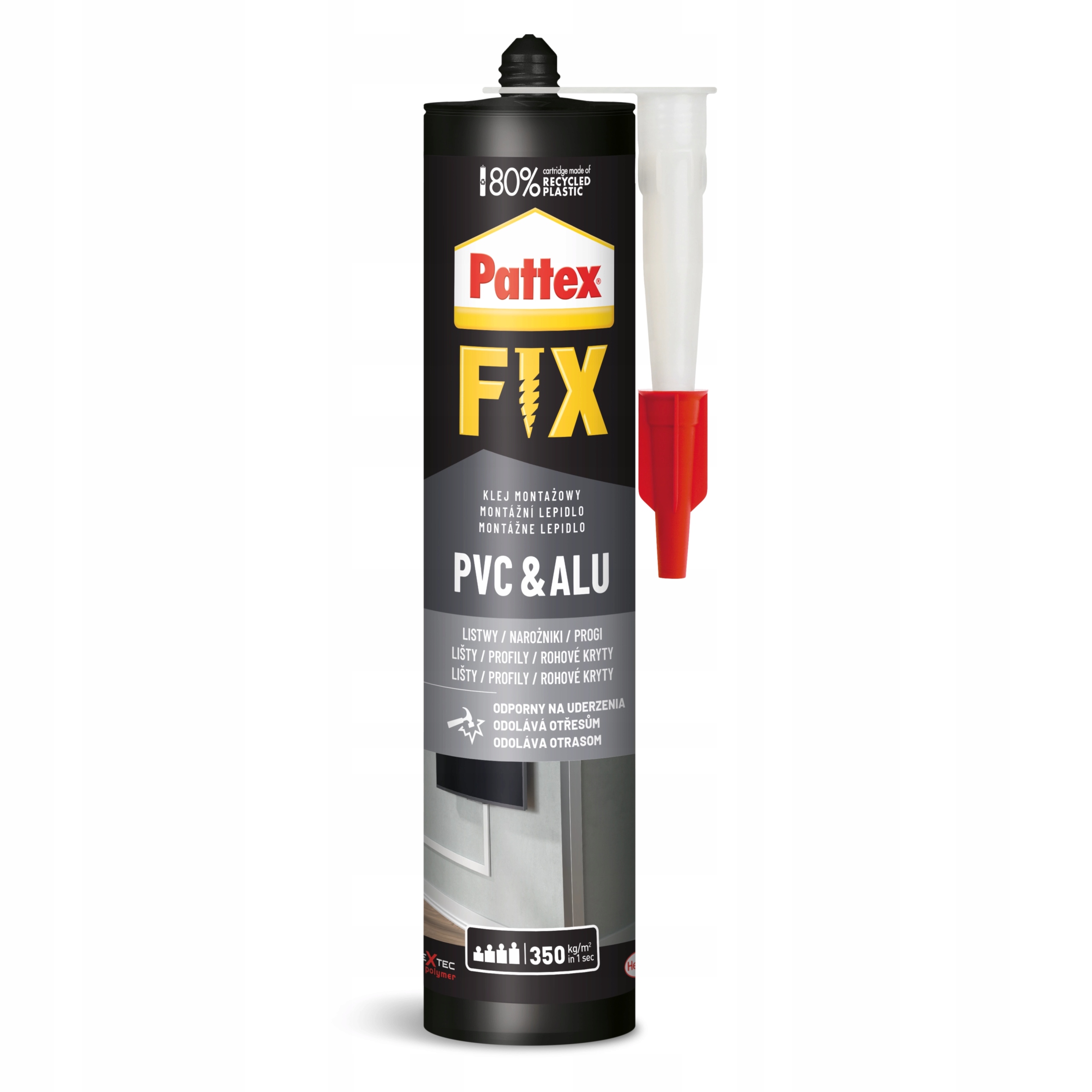 

Klej Montażowy Pattex Fix Pvc & Alu Biały 440g