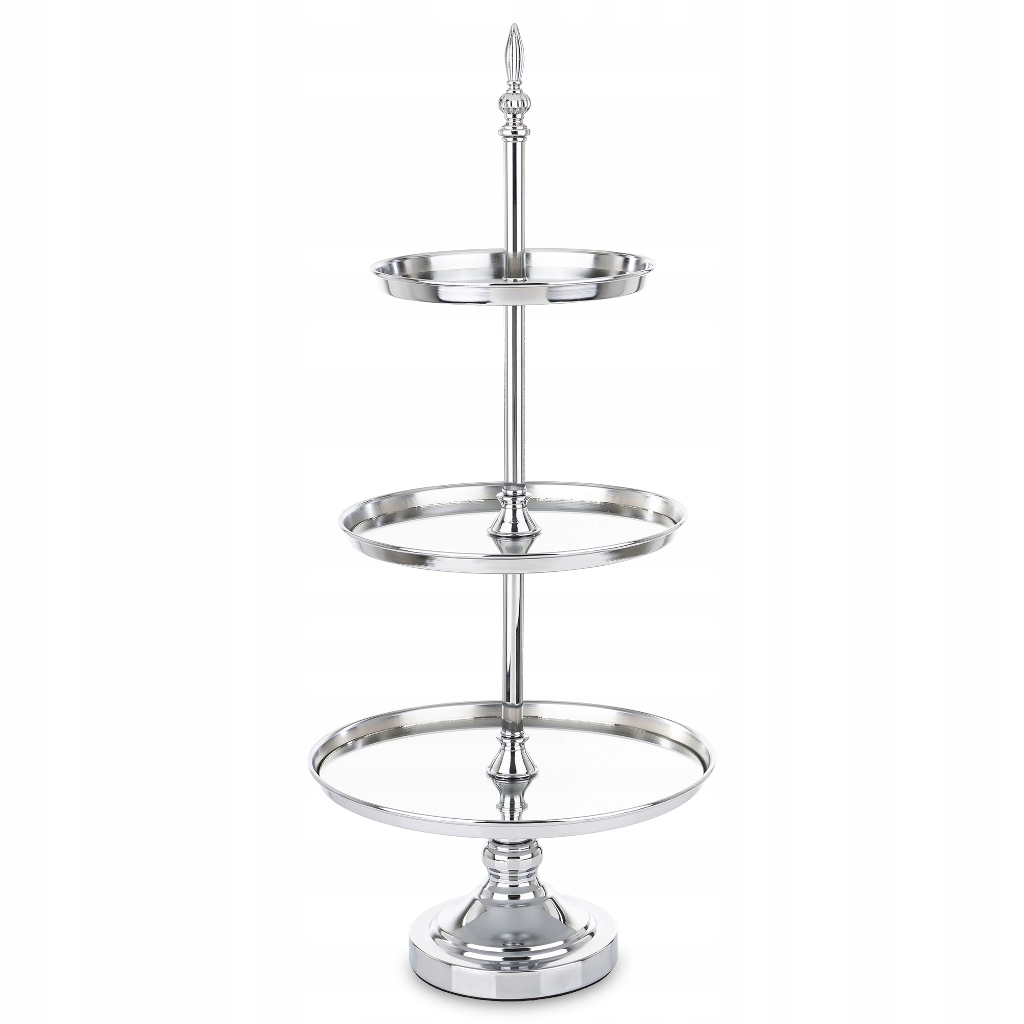 Strieborná sklenená zrkadlová kovová glamour patera dekorácia