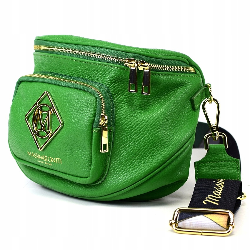 TOREBKA NERKA SASZETKA SKÓRA ZIELONA L 862A Marka inna