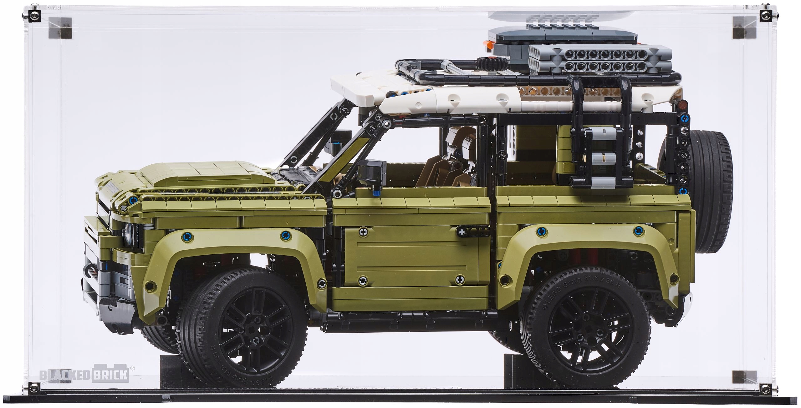 Vitrína Blacked Brick pre Lego 42110 Technic Land Rover Defender