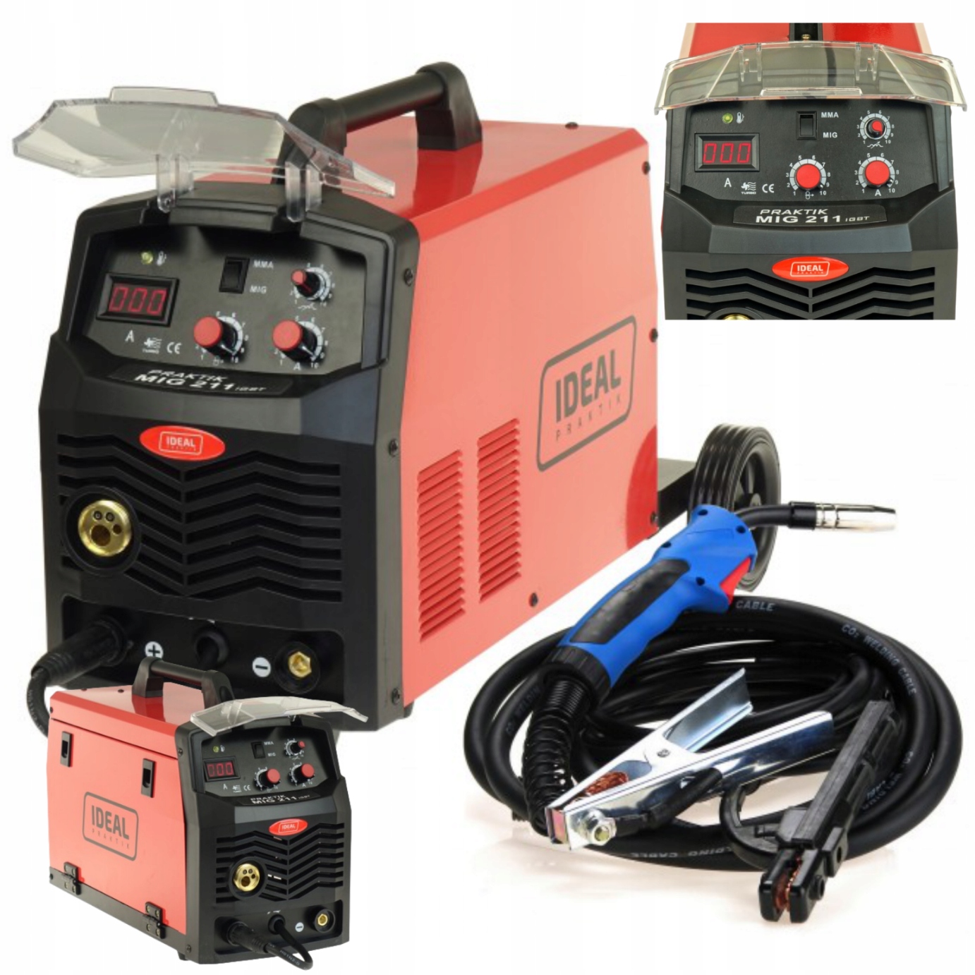 Spawarka Migomat spawarka inwertorowa Praktik Mig 211 Mma Digital Ideal 3w1
