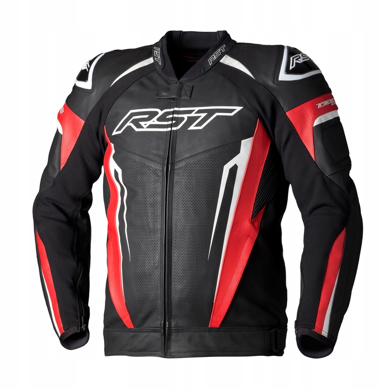 Kožená Moto Bunda Rst Tractech Evo 5 Red Black