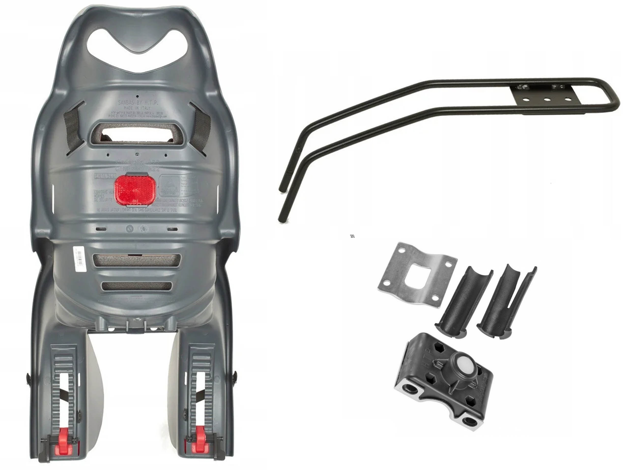 SANBAS FOTELIK ROWEROWY NA ROWER ANTRCYT GW 3 LATA EAN (GTIN) 5904169401669