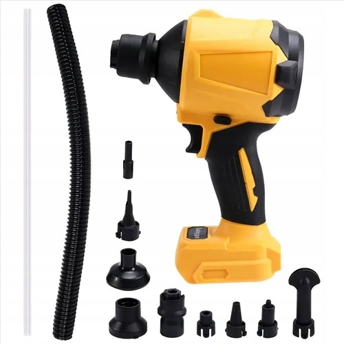 BEZPRZEWODOWY PISTOLET DMUCHAWA SPRĘŻONEGO POWIETRZA Z OŚWIETLENIEM LED