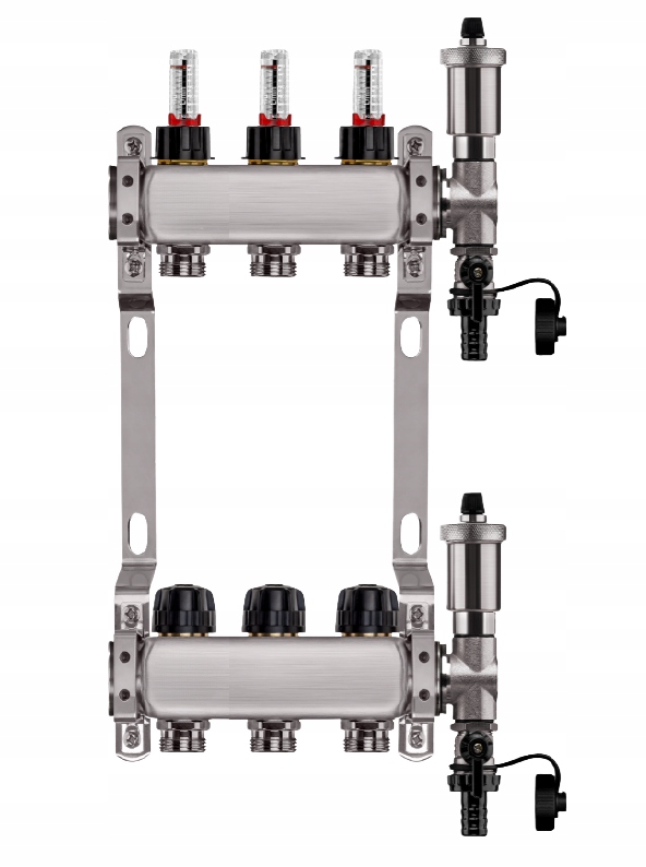 Rozdělovač Pro Podlahové Vytápění, 3 Nerezové Okruhy Pro Podlahové Vytápění