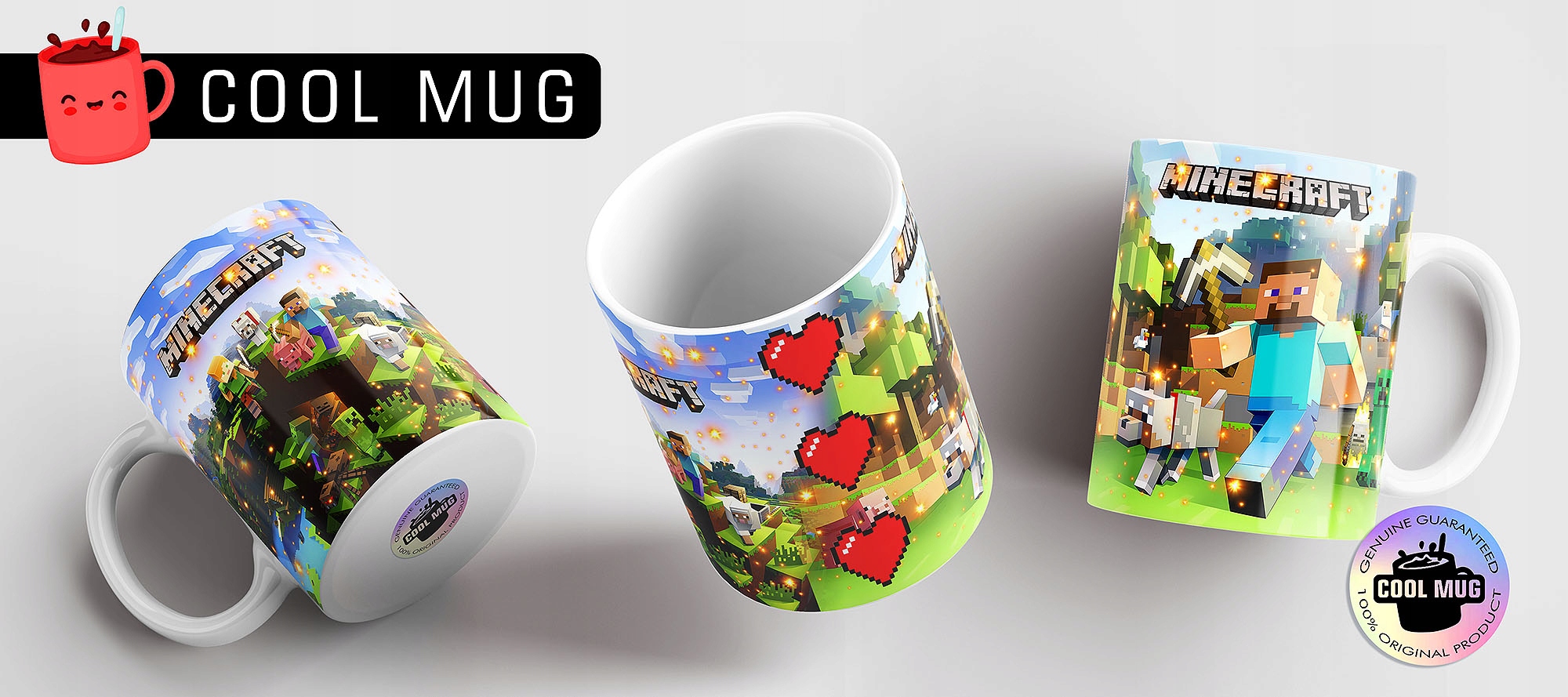 NAJLEPSZY KUBEK DLA DZIECI MINECRAFT NA PREZENT SUPER JAKOŚĆ Stan opakowania oryginalne
