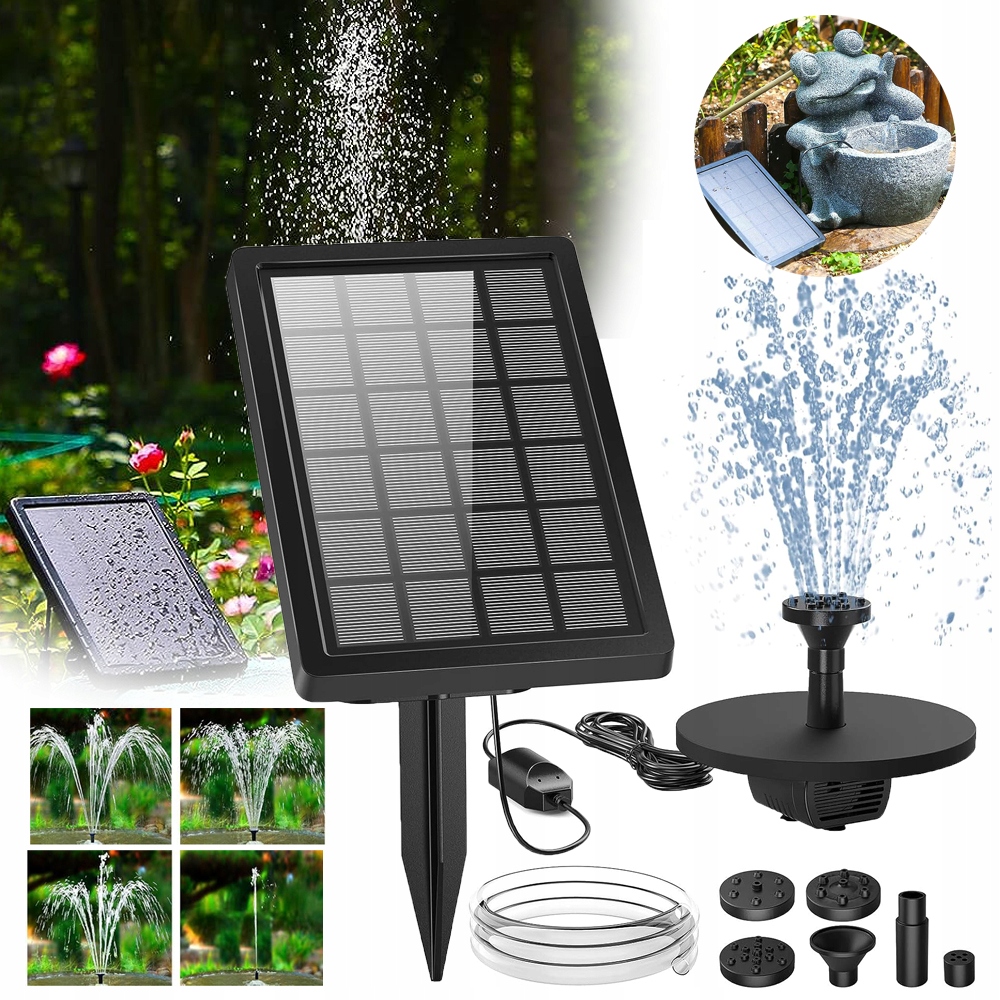 Pompa Solarna, Pompa Do Stawu I Fontanny Z Panelem Słonecznym, Do Ogrodu