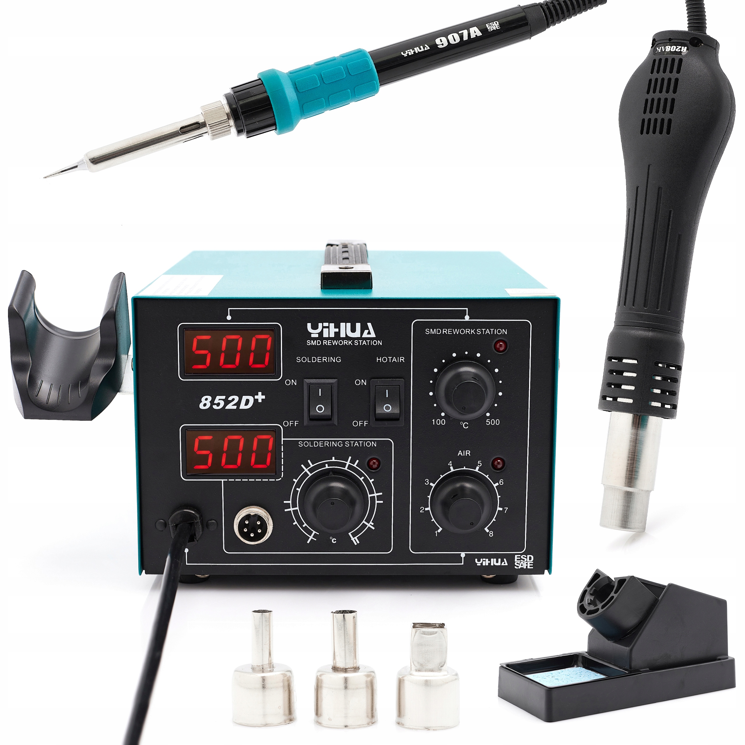 SPAWARKA PLASTIKU HOT AIR YIHUA 852D+ 0,7KG SPOIWA Marka Yihua