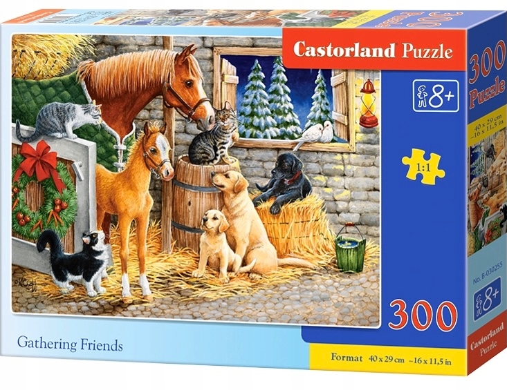

Castorland puzzle świąteczne zwierzęta na wsi 300