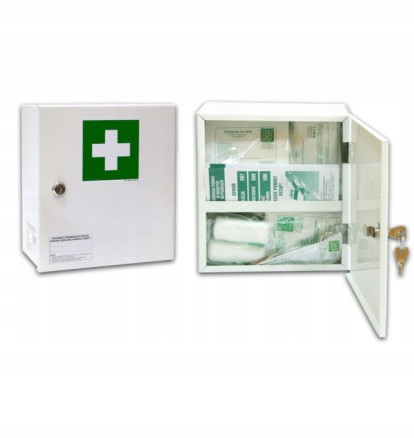 

Stalowa apteczka ścienna 20 Pk-mot Din 13164 Plus