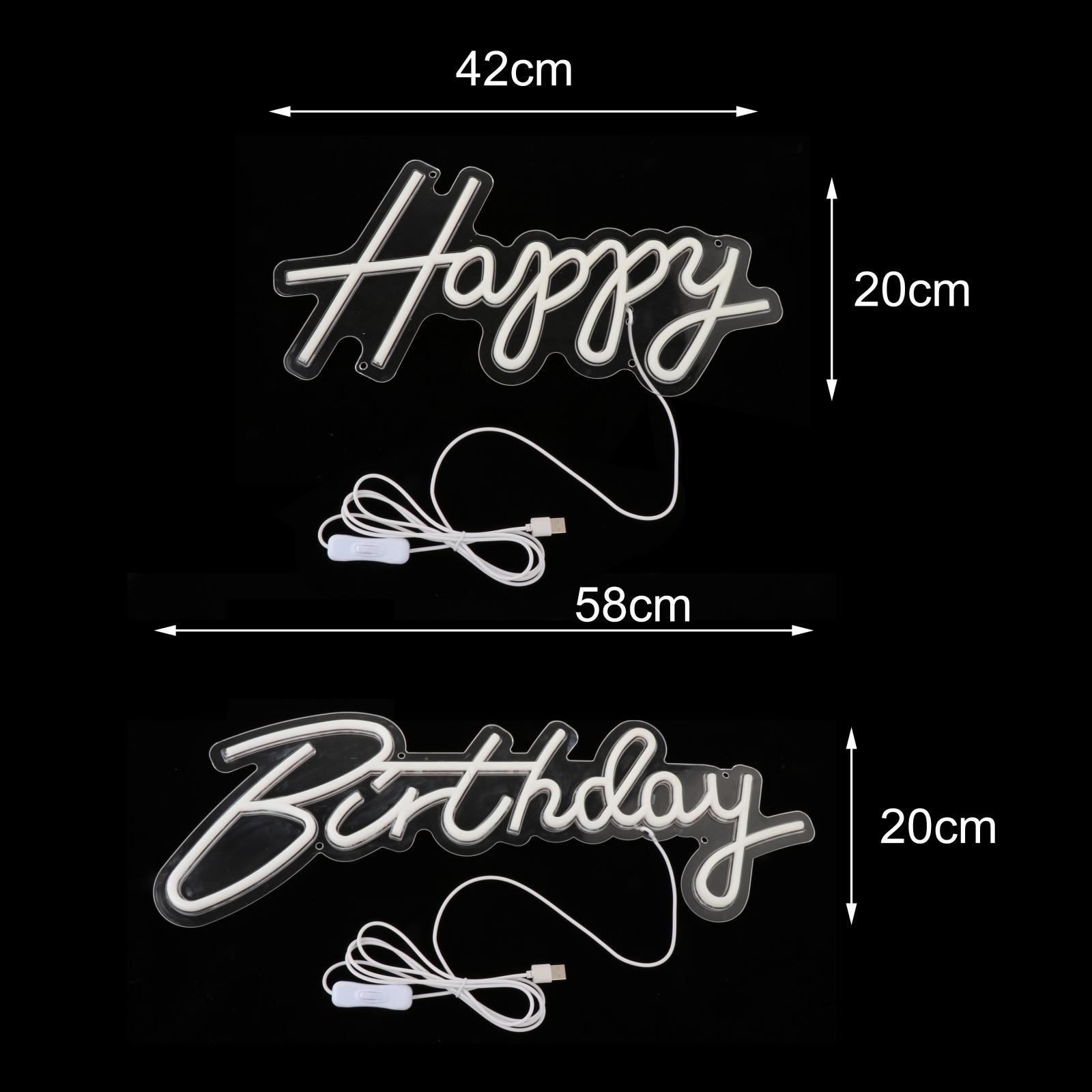 Neon Happy Birthday Spersonalizowany LED dla Model Neon Happy Birthday Spersonalizowany LED dla