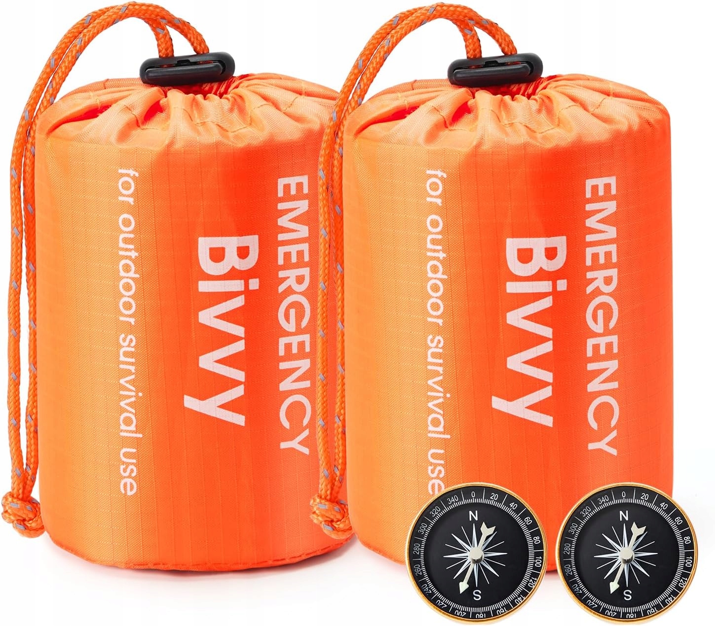 Śpiwór awaryjny, wodoodporny, lekki, termiczny zestaw 2szt