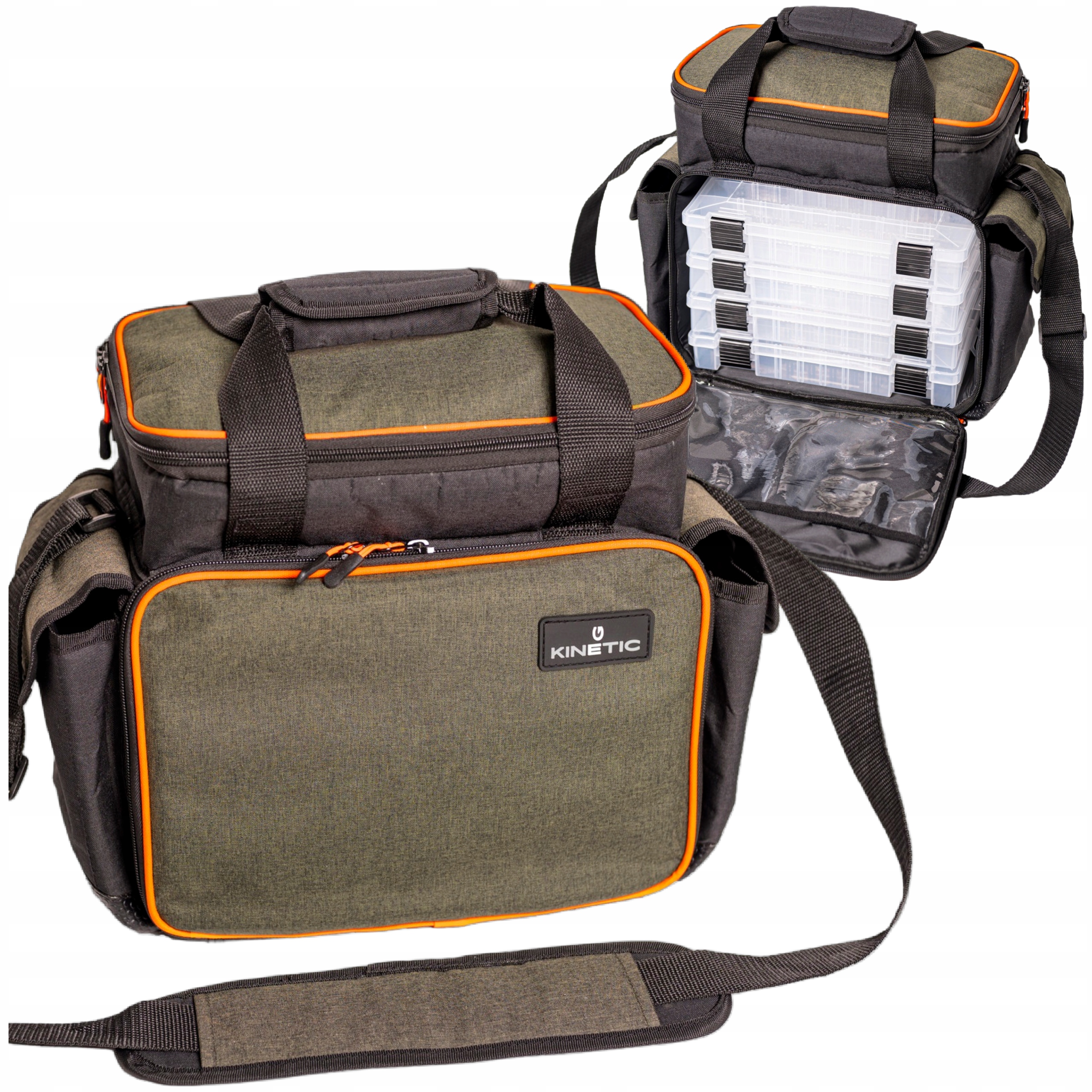 Torba z 4 Pudełkami dla Wędkarza Rybaka Zestaw na Gadżety Akcesoria