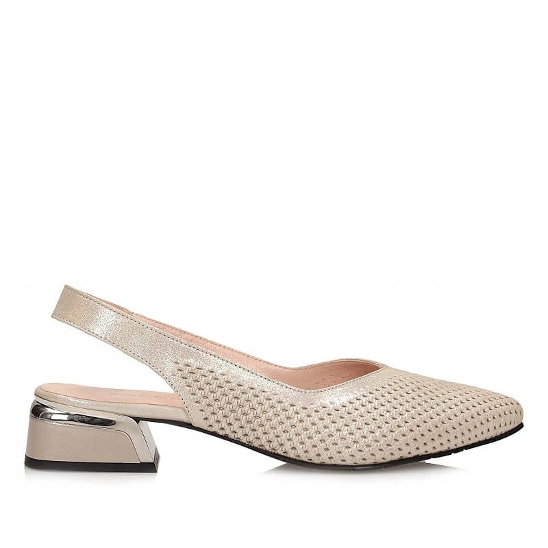 Dámské lodičky Boccato 049.5908 Gold Saten zlaté, nazouvací, kožené