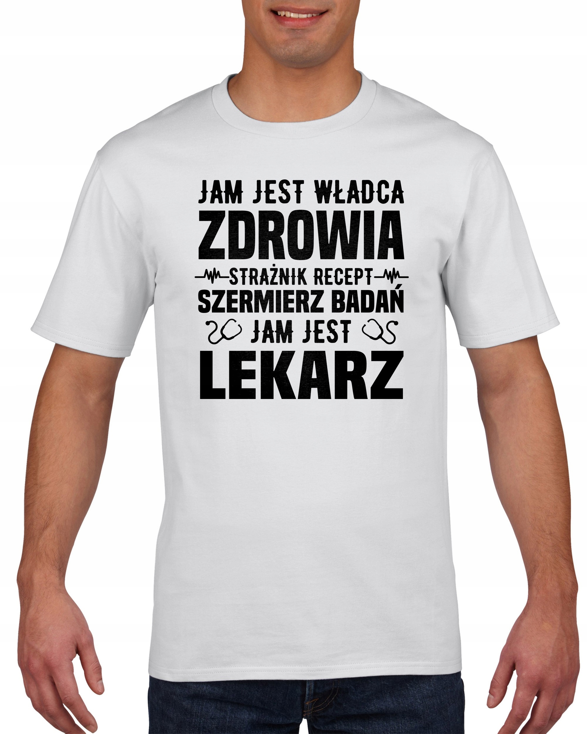 

Koszulka męska Jam jest Lekarz XXL