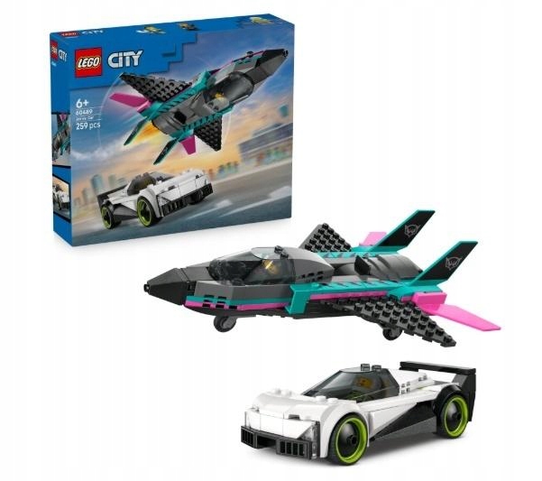 Lego (r) City 60489 – Tryskáč Versus Automobil