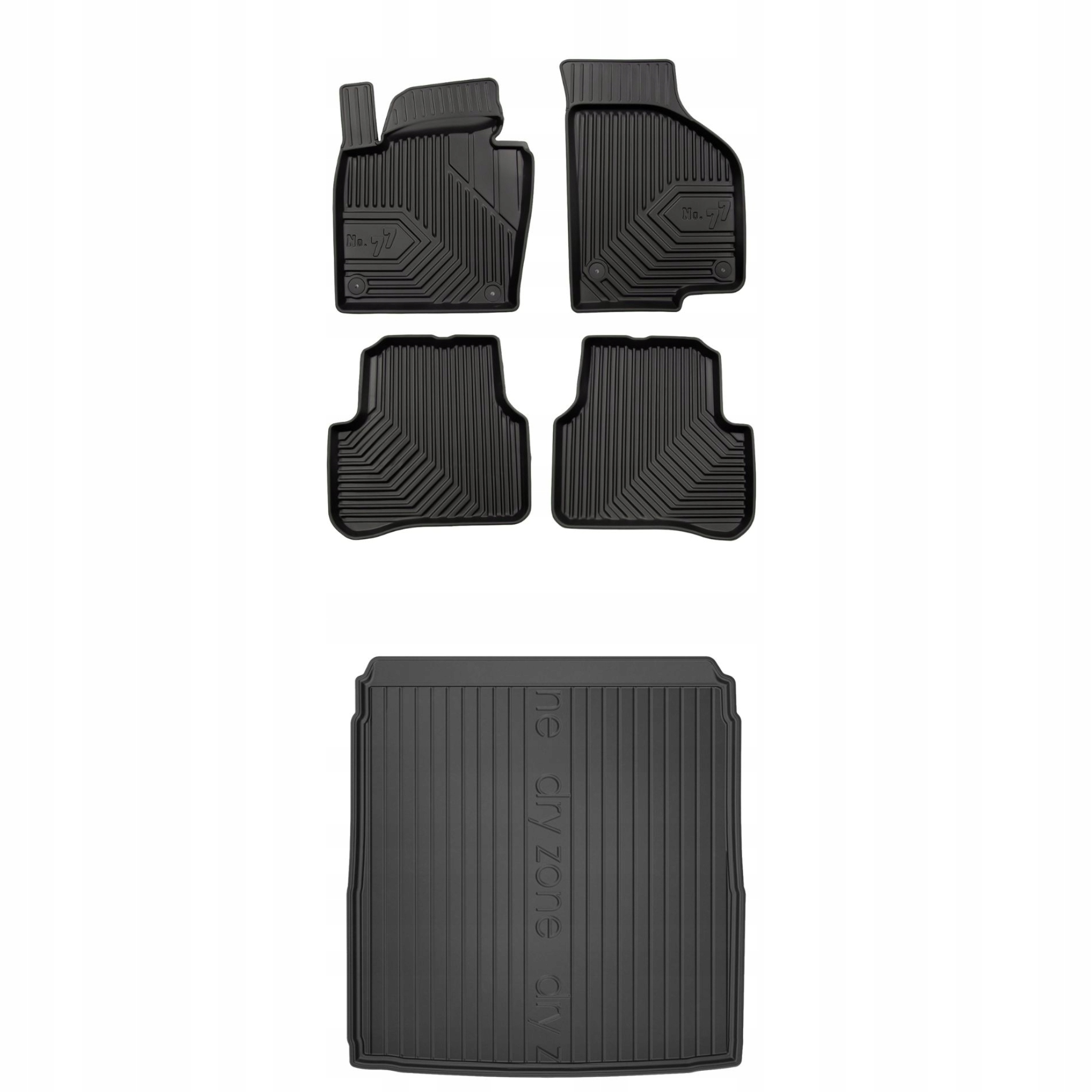 Sada gumových kobercov a rohoží pre Vw Passat B6