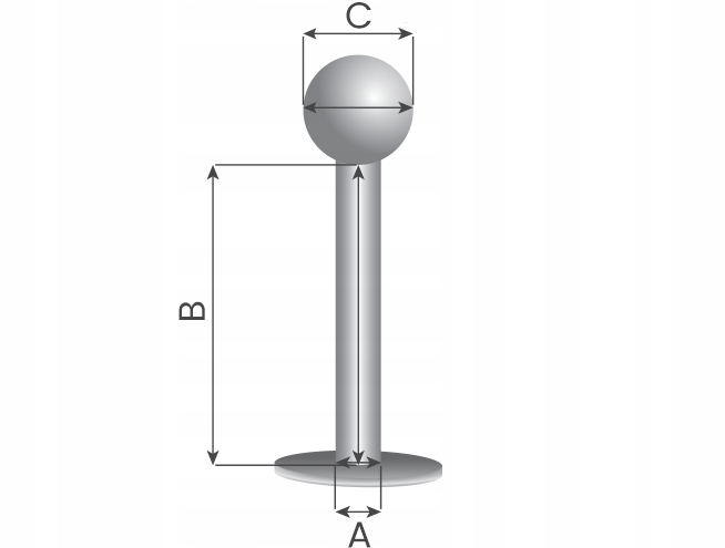 KOLCZYK LABRET AB PUSH IN BEZ GWINT TYTAN 1,2/12/2 Rodzaj kolczyki