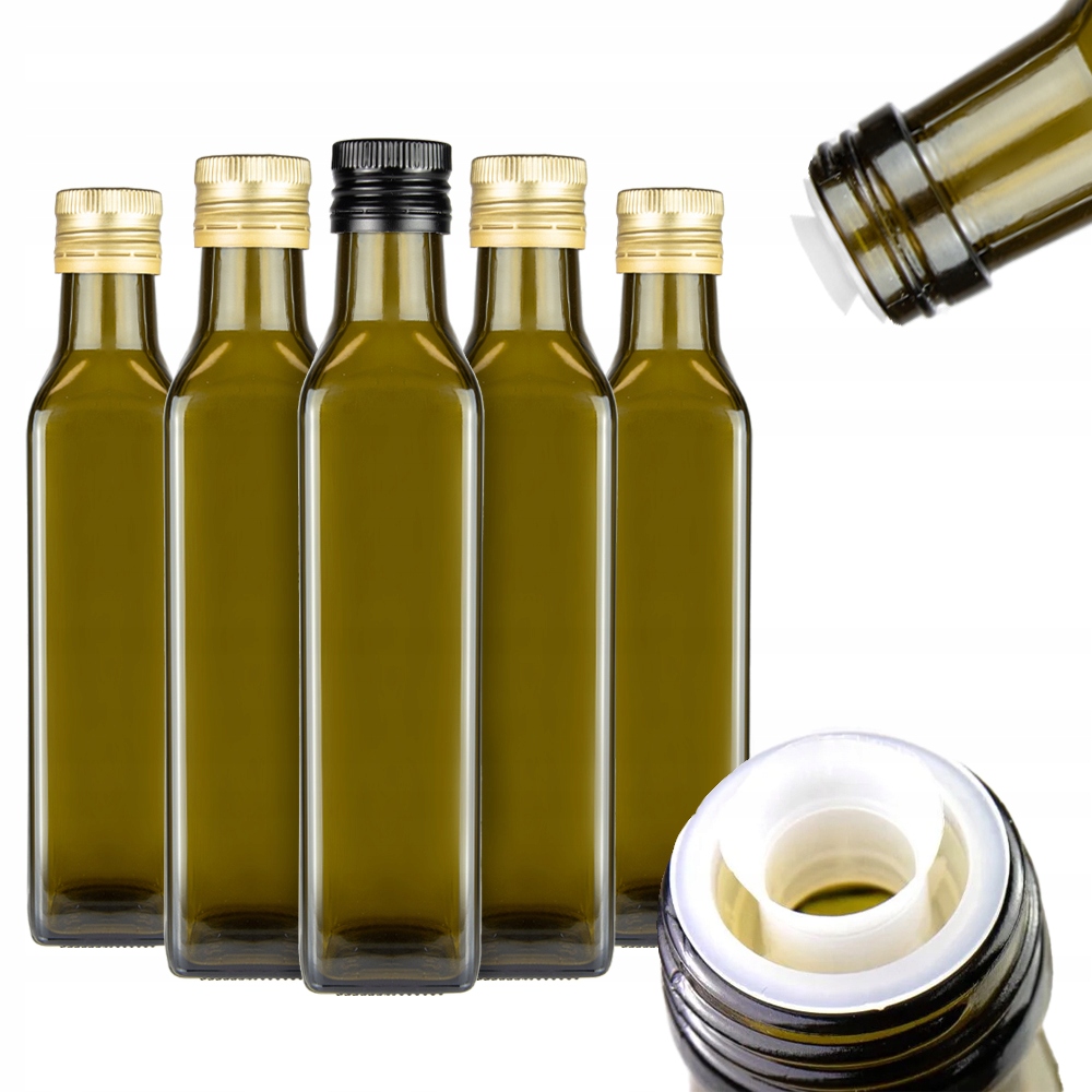 50 x lahvičky Marasca 250 ml s Dávkovačem na olej