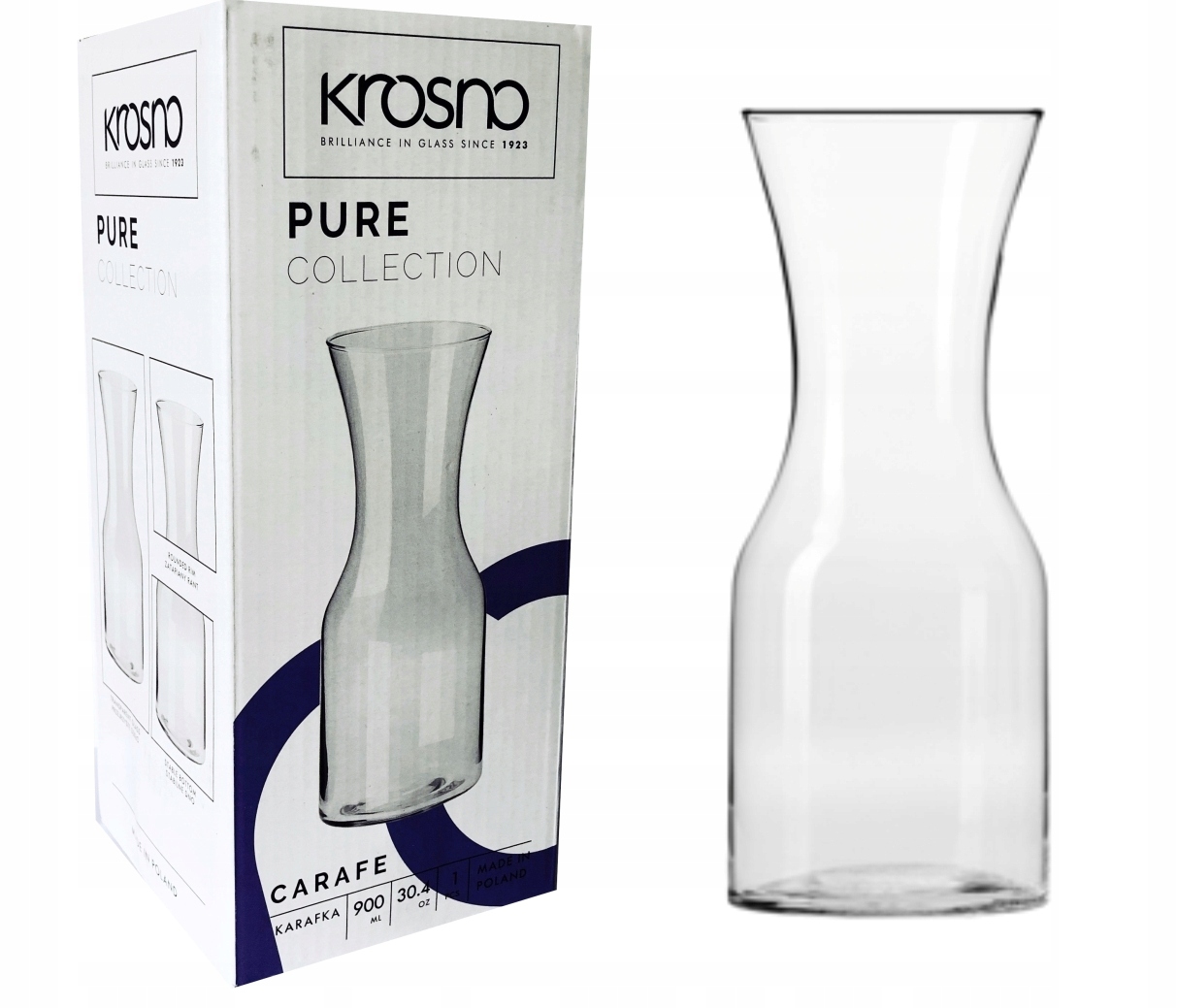 

Karafka 900 ml Do Wody Na Sok Wino Pure Krosno