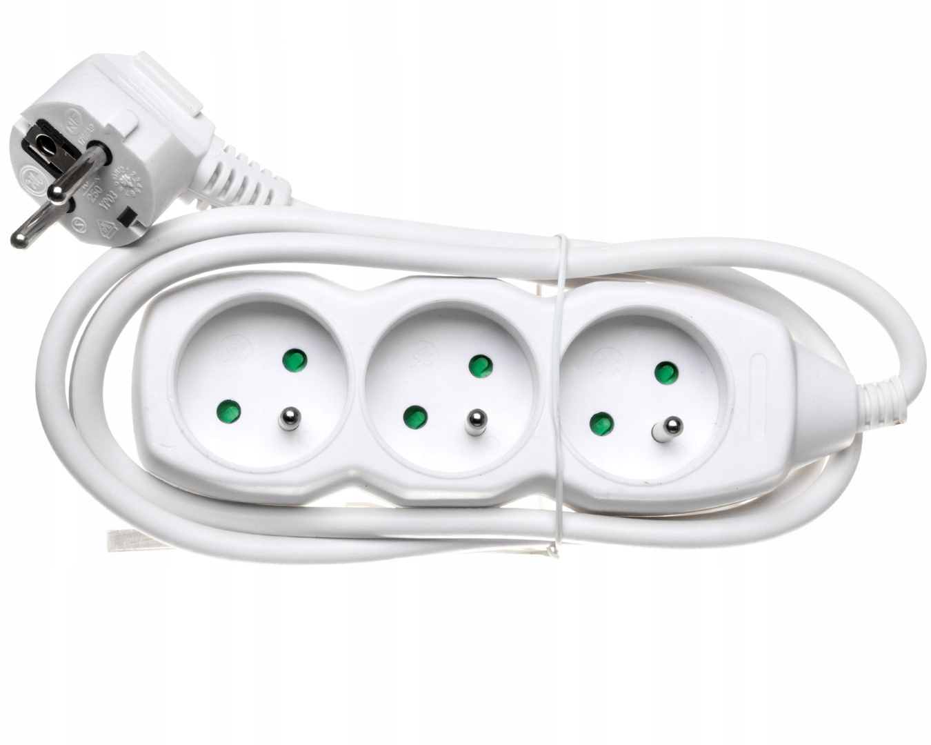 PRZEDŁUŻACZ LISTWA ZASILAJĄCA 3GNIAZDA 1,5M BIAŁY