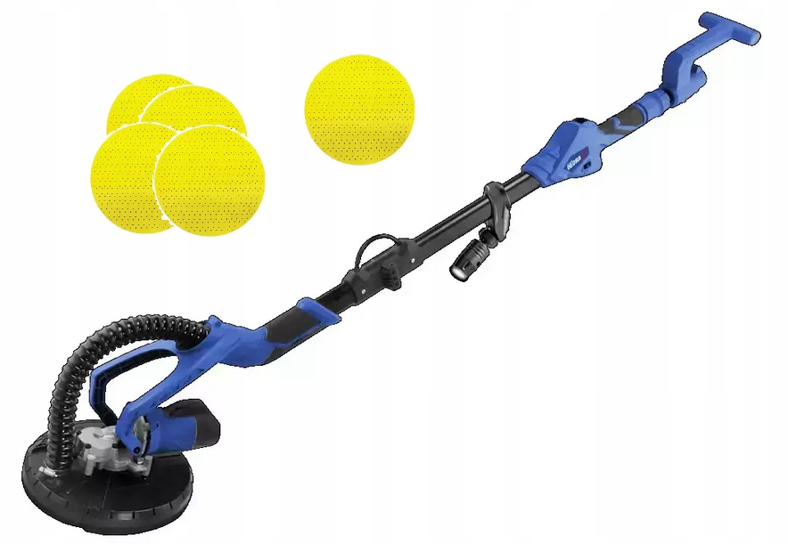 Výložníková bruska na sádru žirafa Dedra 750 W 225 mm Led Papíry
