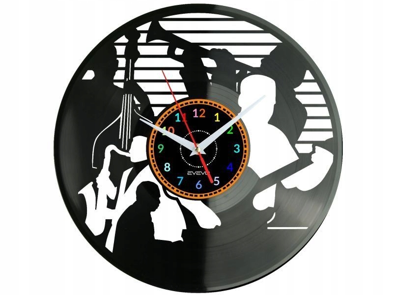 Jazz Music Nástěnné hodiny Vinylová deska Moderní dekorativní jako Dárek