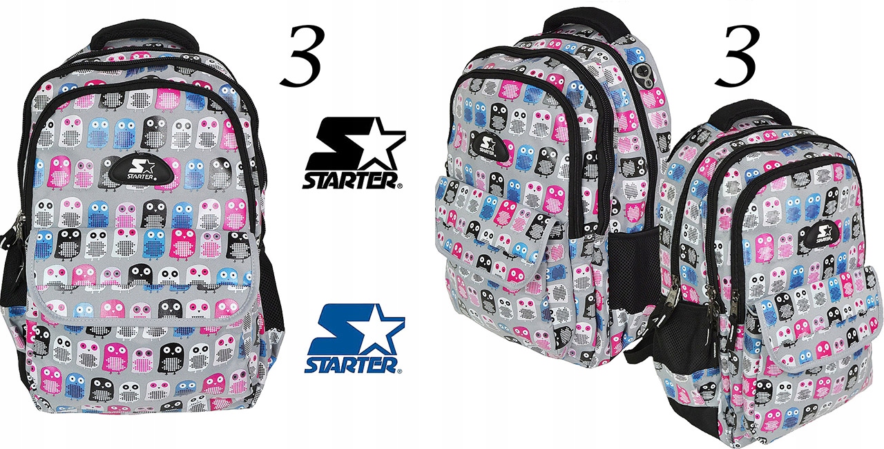 Plecak STARTER Szkolny MOCNY Młodzieżowy PD2 Wielkość duża (mieszcząca A4)