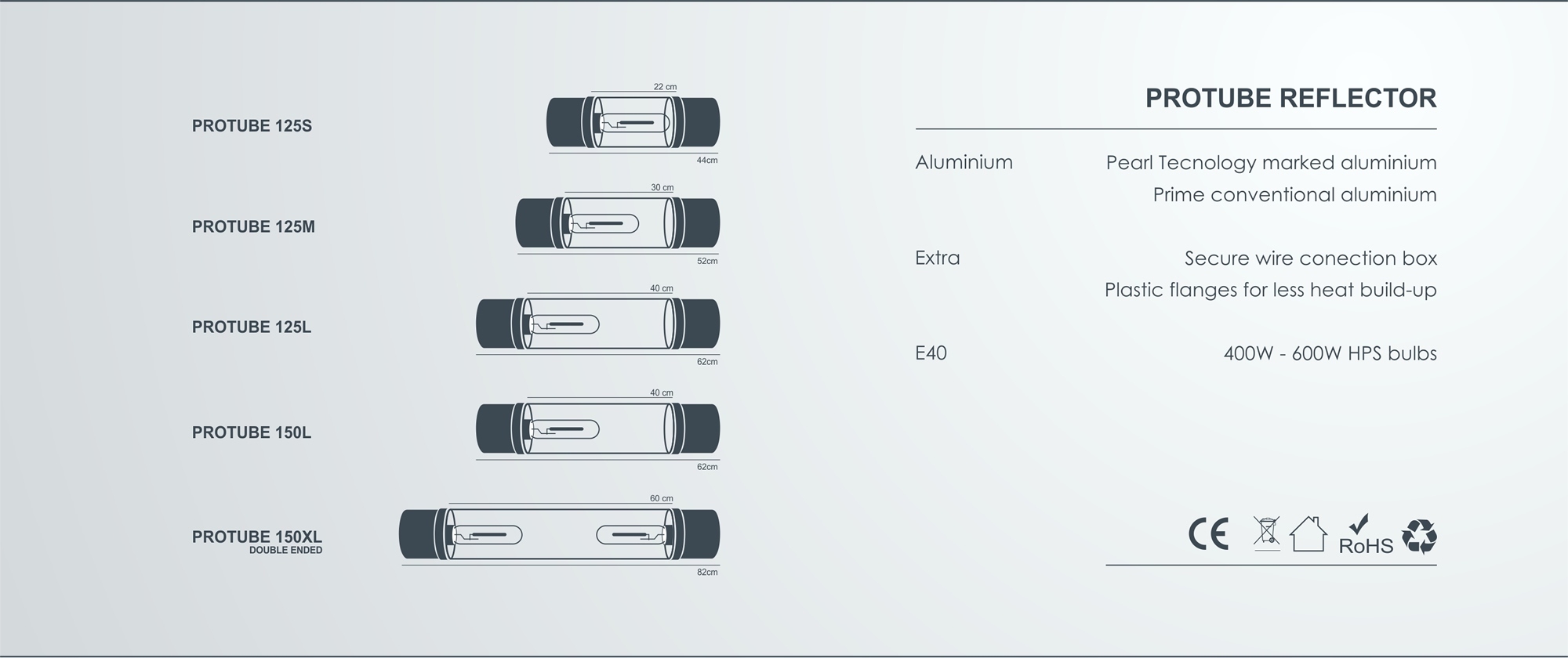 ODBŁYŚNIK COOL TUBE PROTUBE FI 125MM 30/52CM Długość (cm) 52