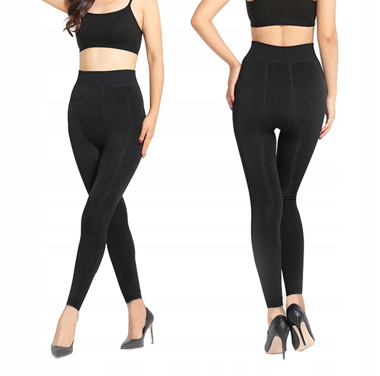 

Ocieplane Legginsy Getry Damskie Czarne BL101 3XL