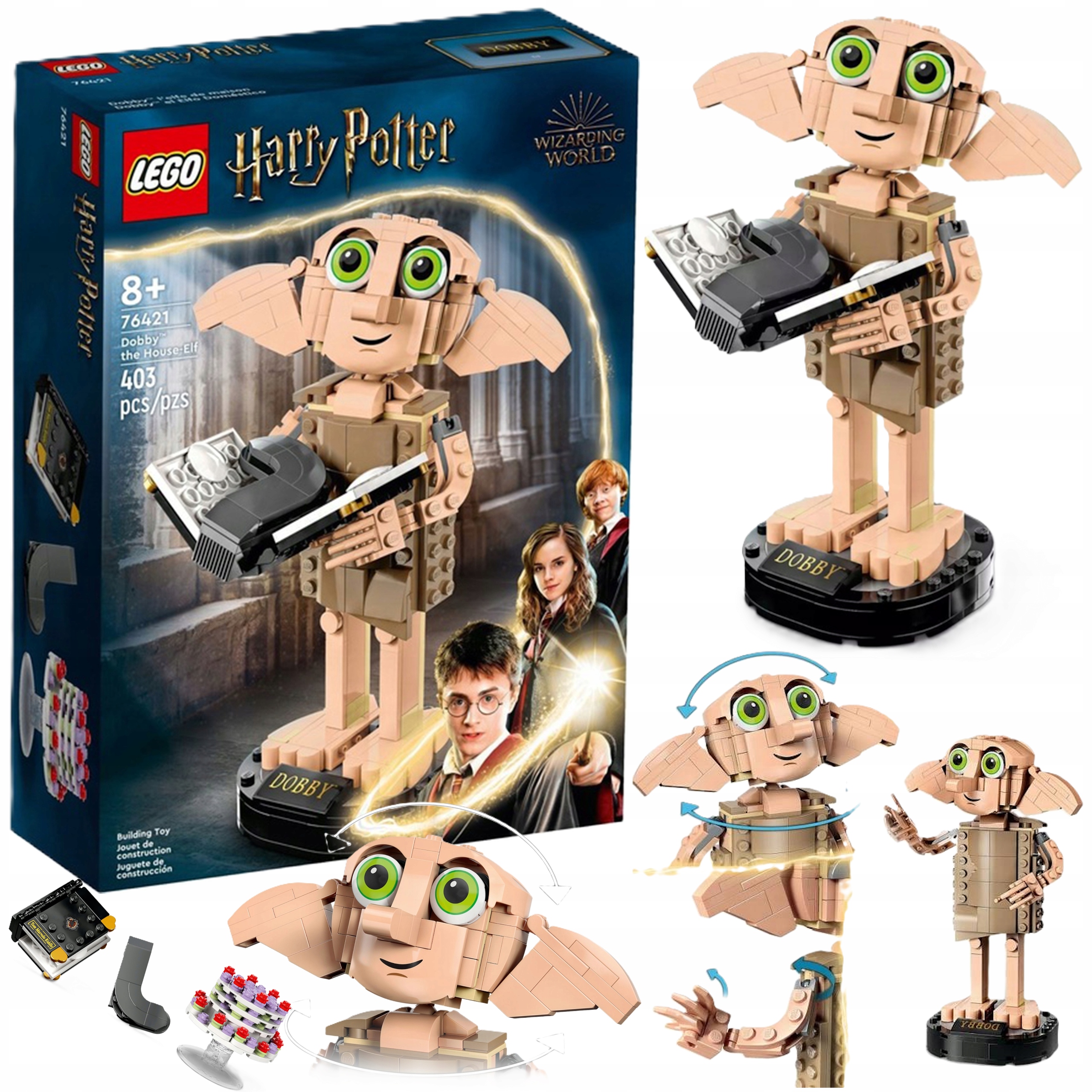 Lego Harry Potter Zgredek Dobby Zestaw Do Budowania Święta Mikołaj