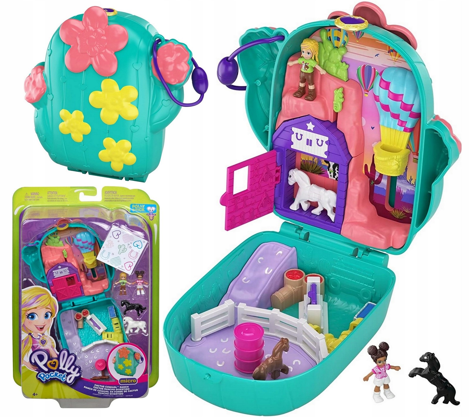 

Polly Pocket Torebka Kaktus konie Ranczo GKJ46