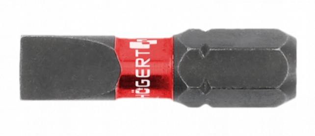 Końcówka wkrętakowa udarowa płaska SL4 5szt HT1S130