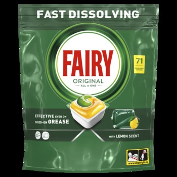 Levně Fairy Original All In One Kapsle do myčky Citron 71 ks