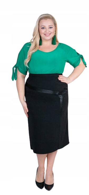 Sukně – Akra, barva černá, plus size velikost 52