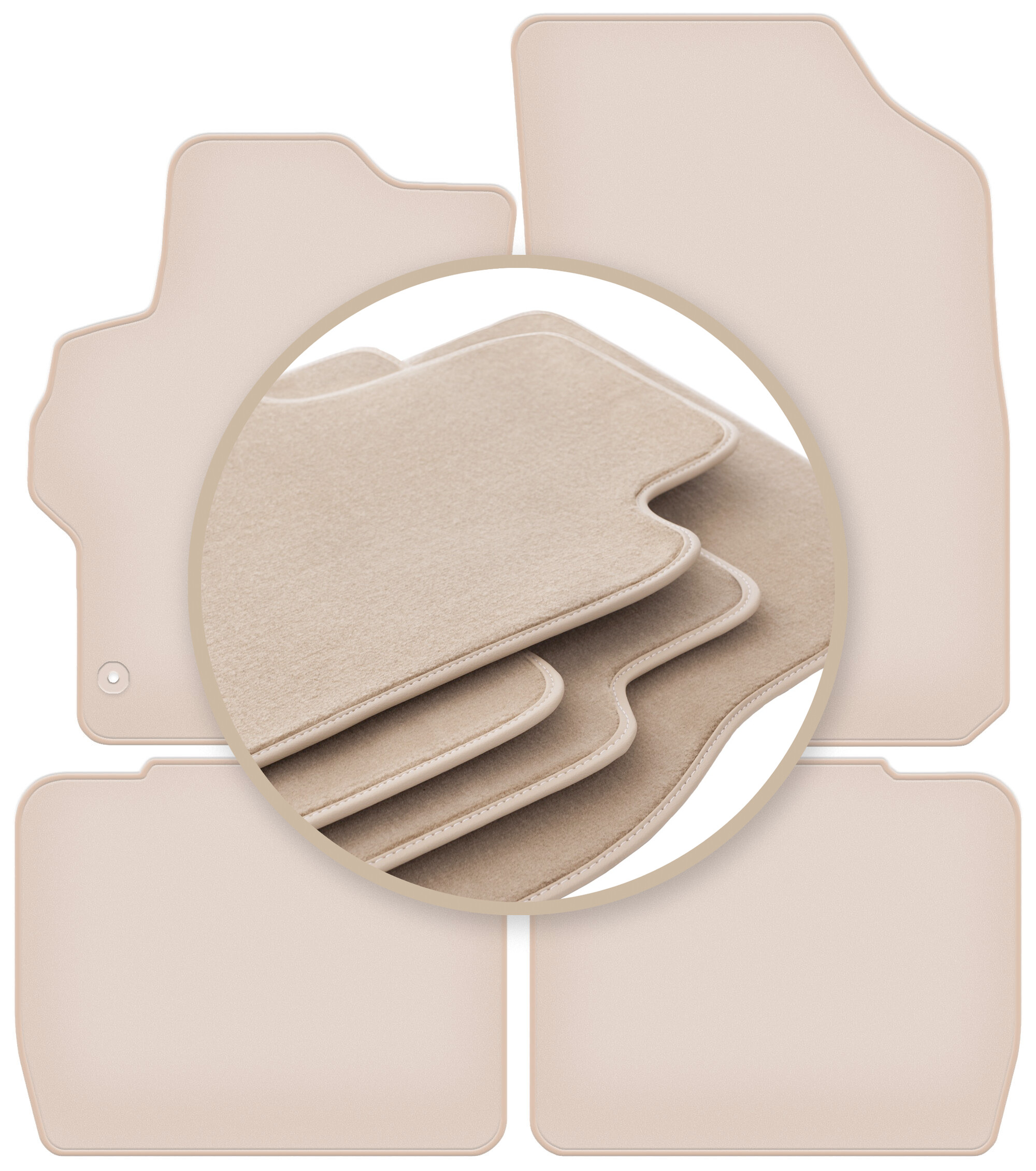 Velúrové koberčeky 10 mm Premium pre: Citroen C-Elysee sedan 2012-