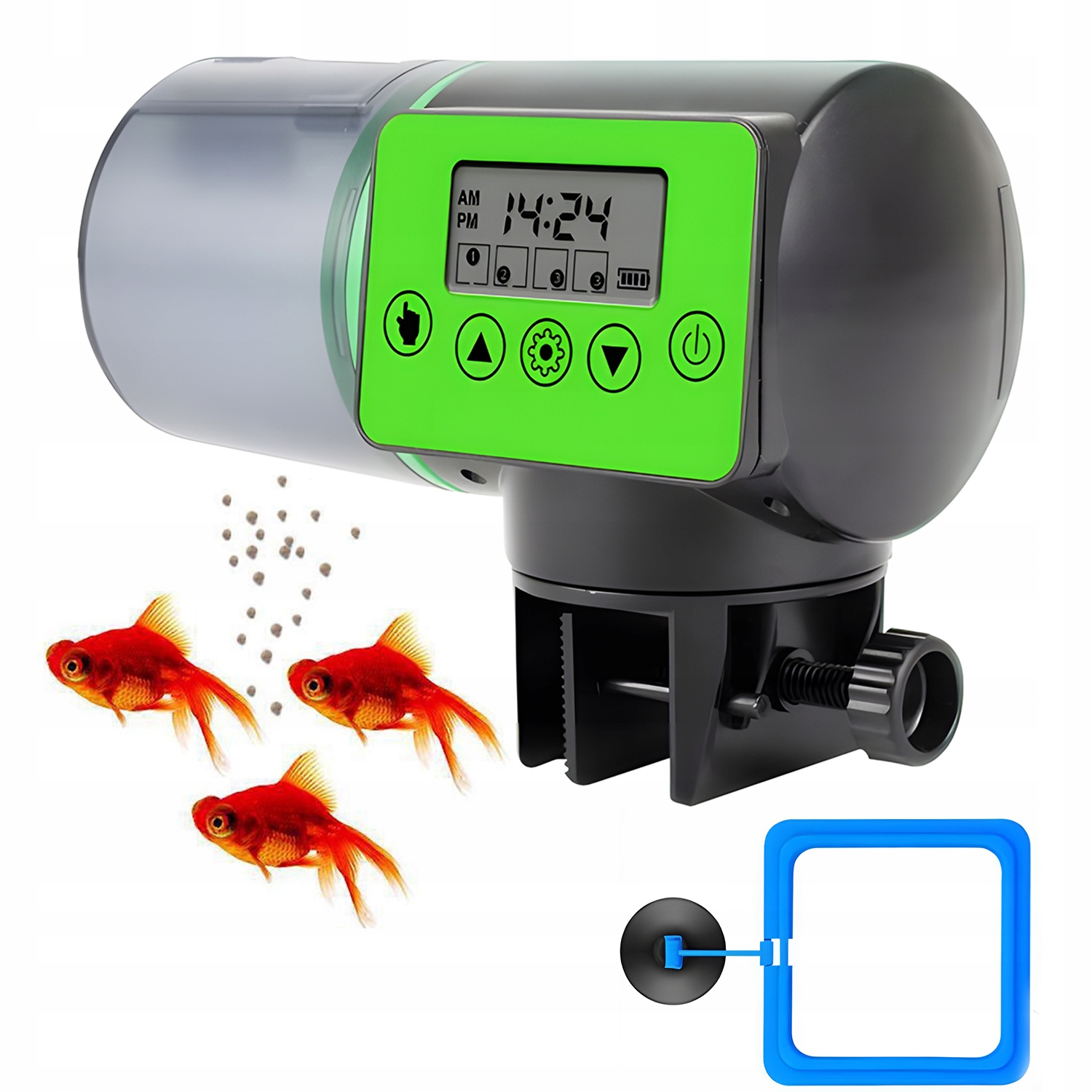 Levně Automatické Krmítko Pro Ryby 2LYM LCD Panel Em A Snadná Montáž