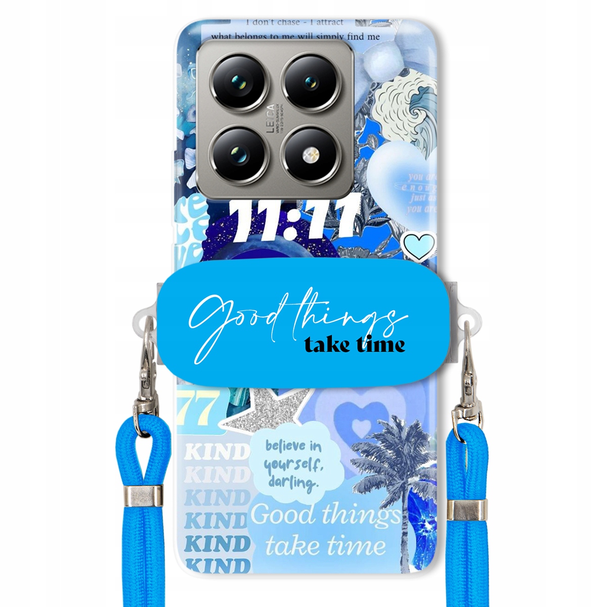 Puzdro pre Xiaomi 14T Pro Držiak Crossbody vodítko Good Things Sea Lata