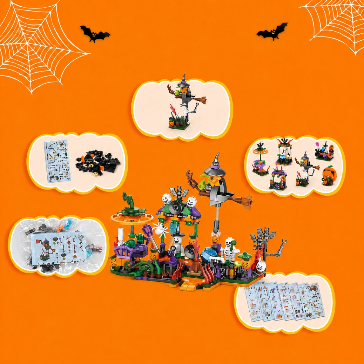 Адвент-календарь Halloween 2026 конструктор 31 в 1, 31 модель — фото 2