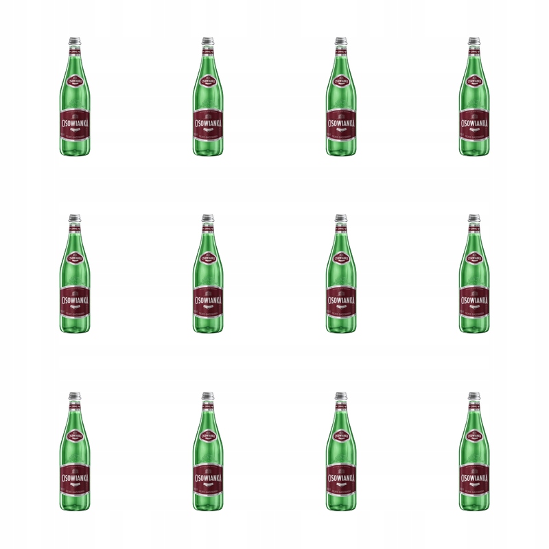 minerální voda Cisowianka silně perlivá, sklo 700 ml X12