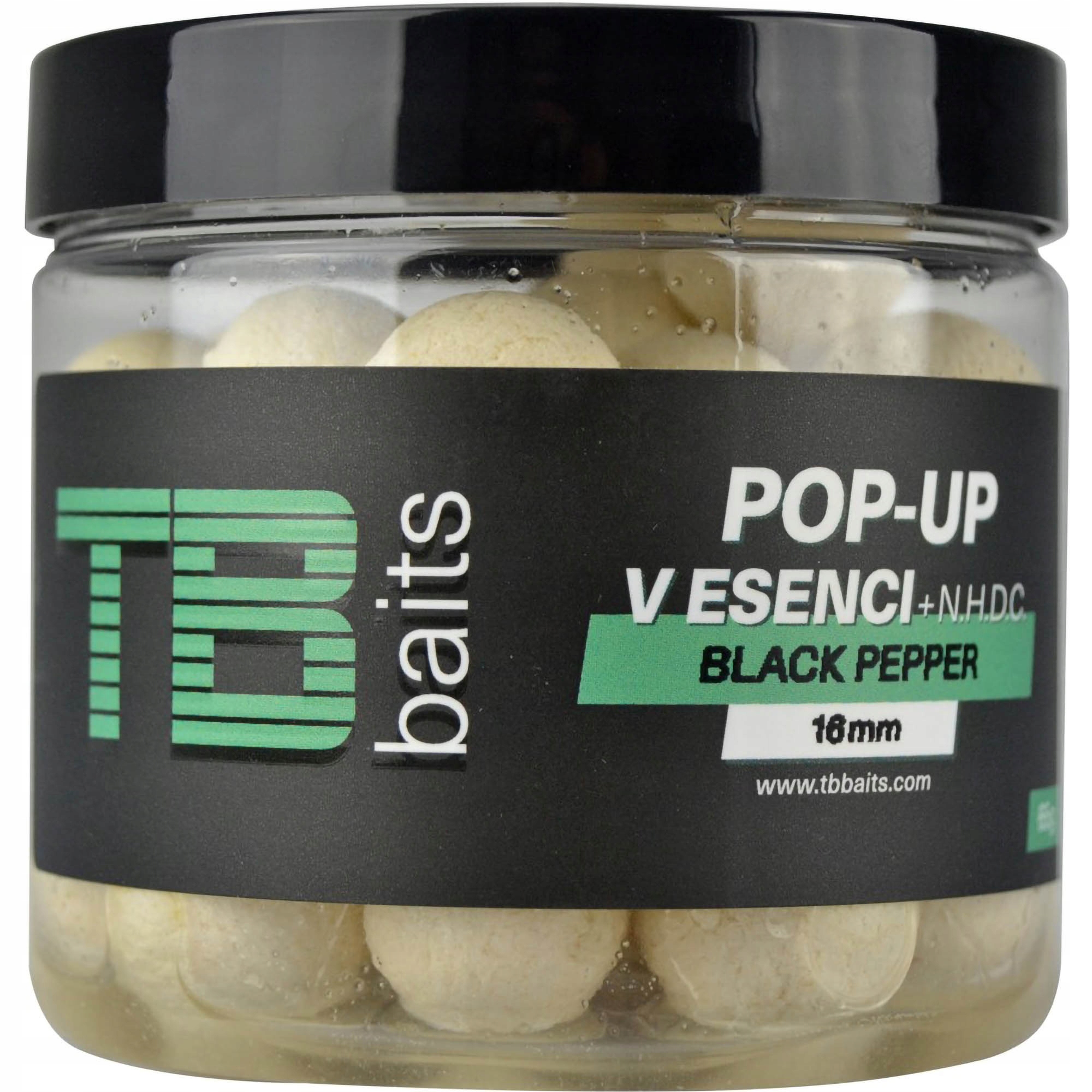 Kulki Pop Up W Dipie Tb Baits Blazek White Black Pepper Nhdc 65g 16mm