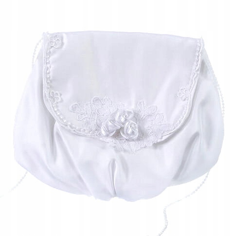 Torebka komunijna z różyczkami dla dziewczynki Woreczek Komunijny