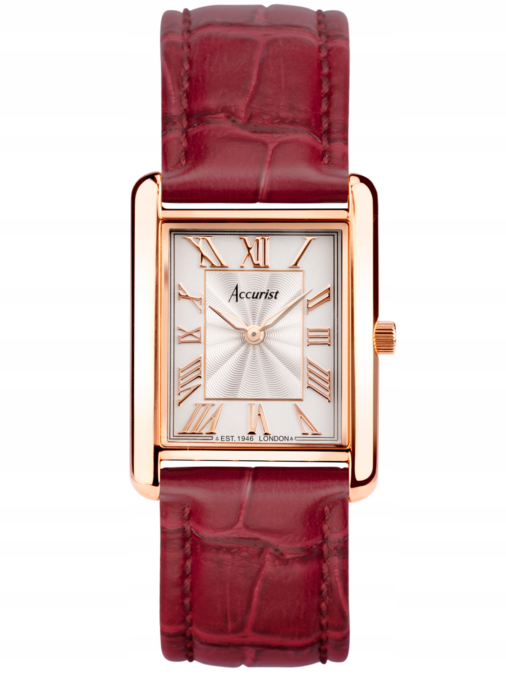 Nové Originální dámské hodinky Accurist Rectangle 71010 s obdélníkovým řemínkem