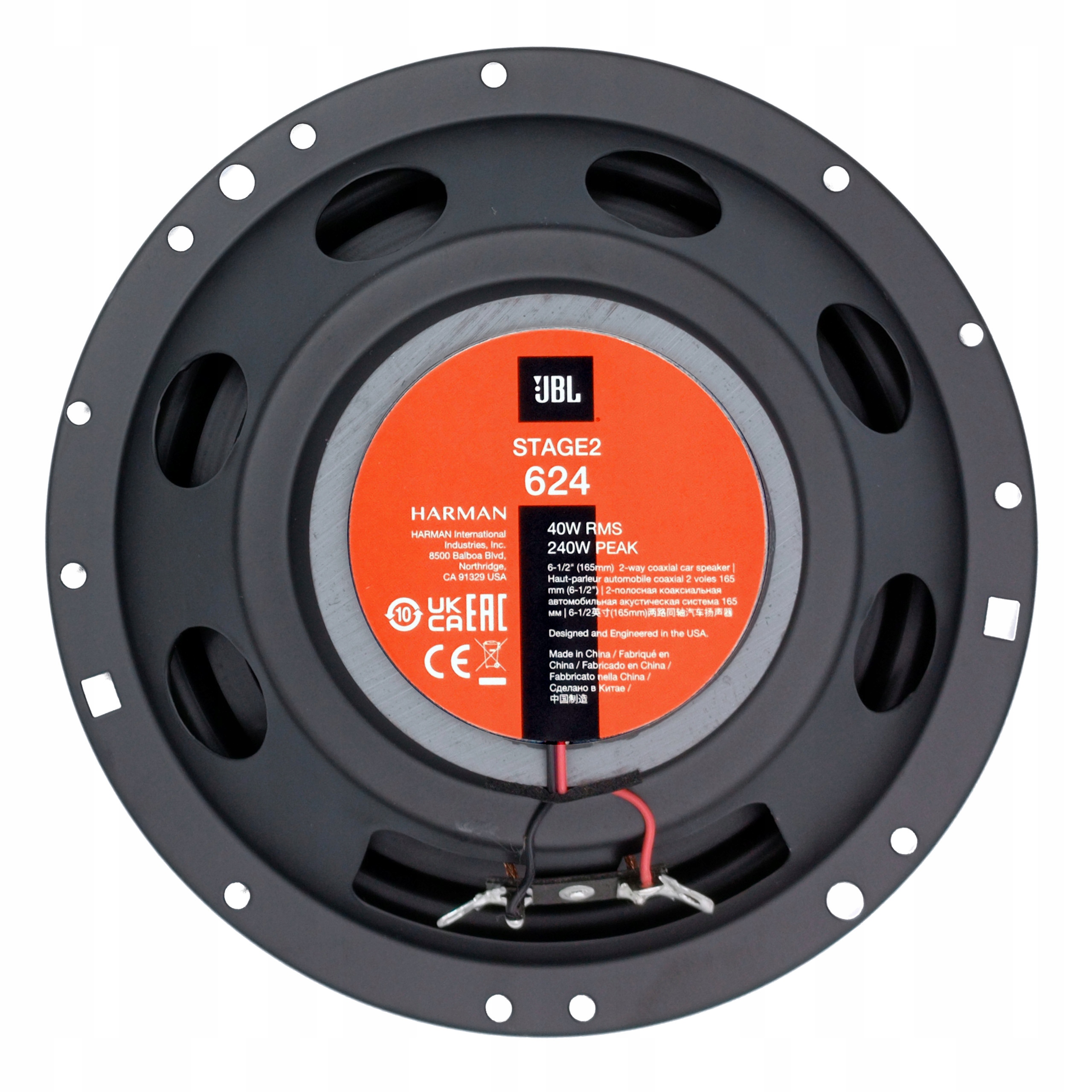 JBL 4 GŁOŚNIKI SAMOCHODOWE 165mm dystanse DO VW PASSAT B6 B7 CC PRZÓD + TYŁ Model STAGE2 624