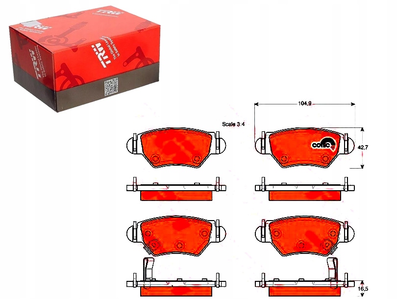Brzdové Destičky Opel Zadní Astra G Trw