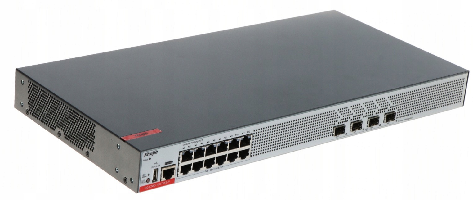 SWITCH POE 12 PORTÓW + SFP 1000 Mbps Gigabit Ethernet REYEE RG